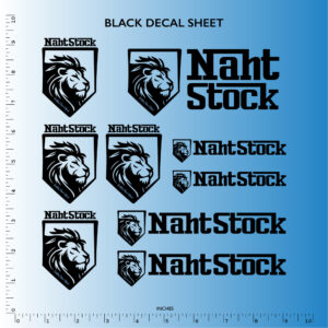 NahtStock Decal Sheet - Black